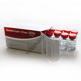 Гормон роста CanadaPeptides Somatropin 191aa (10 флаконов по 10 ед) - Байконур